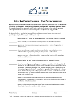 Driver Qualification