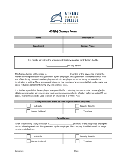 403(b) Change Form
