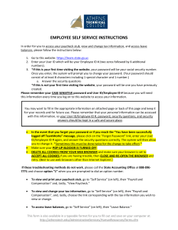 Employee Self Service