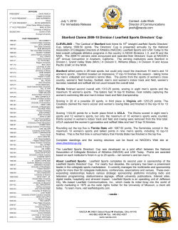 Final 2009-10 Division I Learfield Sports Director s Cup Standings