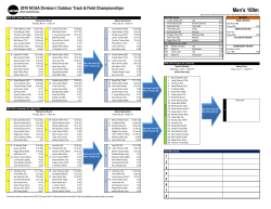 NCAA Track Field Brackets (Courtesy of the USTFCCCA)