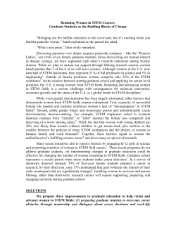 retain and advance women in science