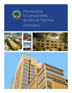 Handbook for Campus Safety and Security Reporting