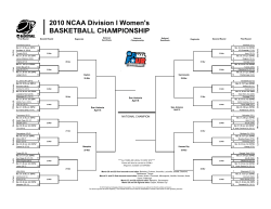 Complete 2010 NCAA Division I Women's Basketball Championship bracket (PDF format)