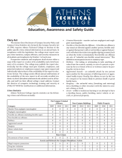 Campus Crime Report