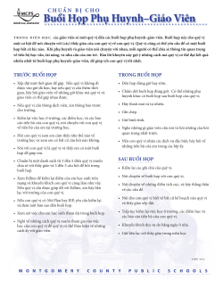 parent-teacher conferences viet