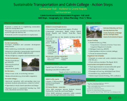 Sustainable Transportation and Calvin College - Action Steps