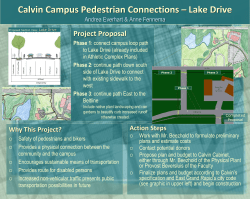 Calvin Campus Pedestrian Connections Lake Drive