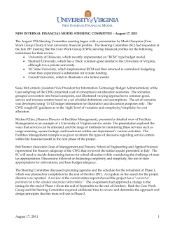 Meeting Minutes, August 17, 2011