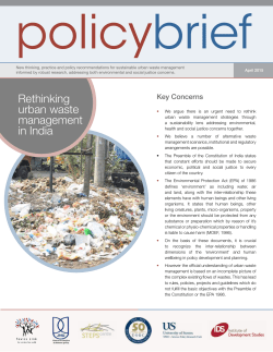 Policy Brief April 2015