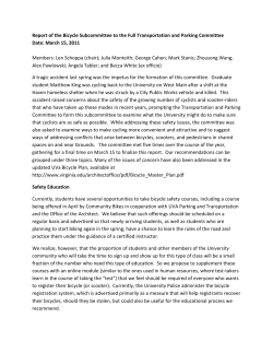 Bicycle Subcommittee Report