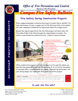 Fire Safety During Construction Projects