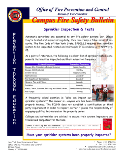 Sprinkler Inspections