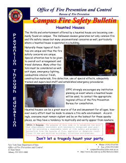 Haunted House Fire Safety