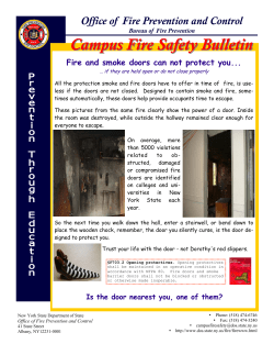 Smoke and Fire Doors