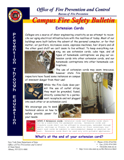 Extension Cord Use