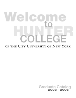 Hunter Graduate Cataloge 2003-2006 .pdf