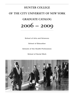 Hunter Graduate Catalog 2006-2009.pdf