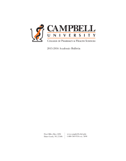 015-2016 Academic Bulletin