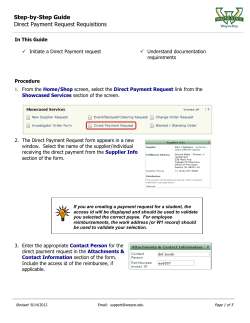 How to Initiate a Direct Payment Request