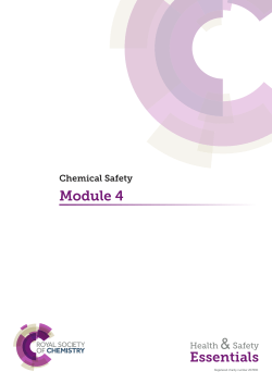 Module 4: Storage of dangerous substances in the laboratory