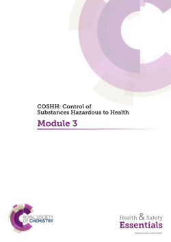 Module 3: Exposure to Hazards