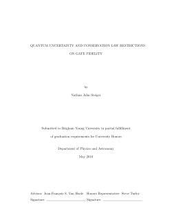 Quantum Uncertainty and Conservation Law Restrictions on Gate Fidelity