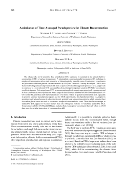 Assimilation of time-averaged pseudoproxies for climate reconstruction.