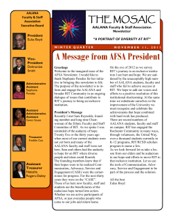 AFSA Newsletter Nov. 2011