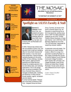 AFSA Newsletter Dec. 2011