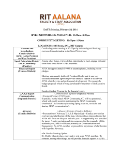 AFSA Community Mtg - February 2014