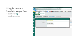 How to Search for a Document in WayneBuy