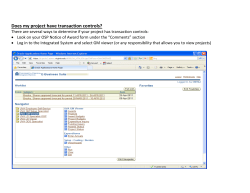 How to look up transaction controls