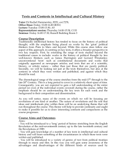 Texts and Contexts Reading List - 2004 [PDF 216.65KB]