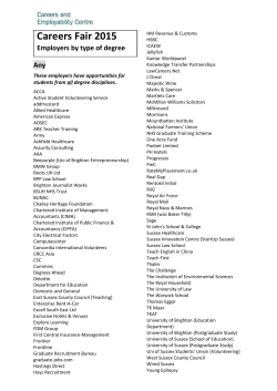 Careers Fair 2015 Degree Preferences [PDF 283.88KB]