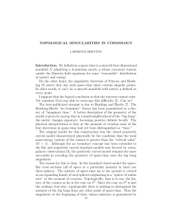 Topological Singularities in Cosmology