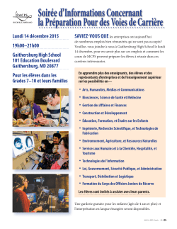 Career Readines Night french