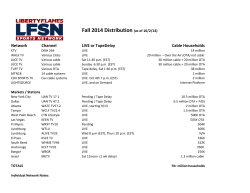 See complete Game Day Broadcast Distribution list