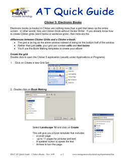 Making eBooks Quick Guide