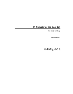 IR Remote Manual