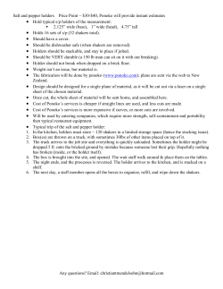 Salt and pepper holders