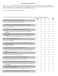 Engineering Attitudes Survey