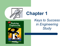 Keys to Success in Engineering Study