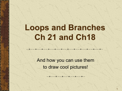 Lec Iteration and Branching