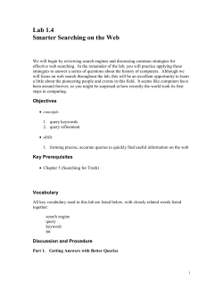 Lab 1.4 Searching Web