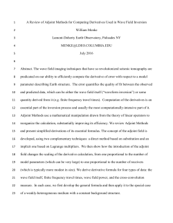 159. Review of the Derivation of Adjoint Methods
