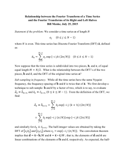 151. Fourier transforms of left and right halves on an interval