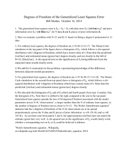 148. Degrees of freedom of the generalized least squares error