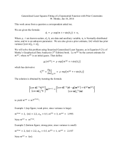 134. Simple example of linearized generalized least squares