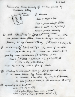 132. Phase velocity of surface wave by waveform fitting
